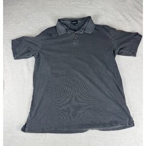 Richer Poorer Polo Shirt Mens Large Gray Golf Performance Short Sleeve Popover